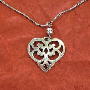 Brighton Silver Heart Pendant Necklace